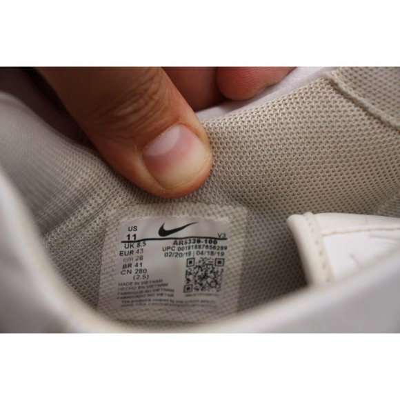 Nike Air Force 1 Platform Sage Low Triple White Women's Size 11 Shoes AR5339-100 - Picture 3 of 10